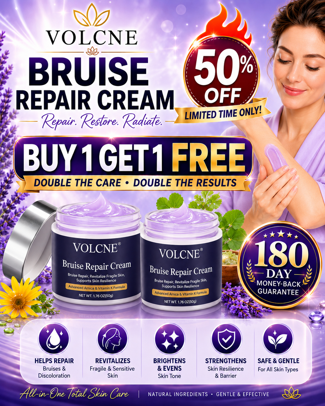 VOLCNE® Bruise Repair & Skin Strengthening Cream